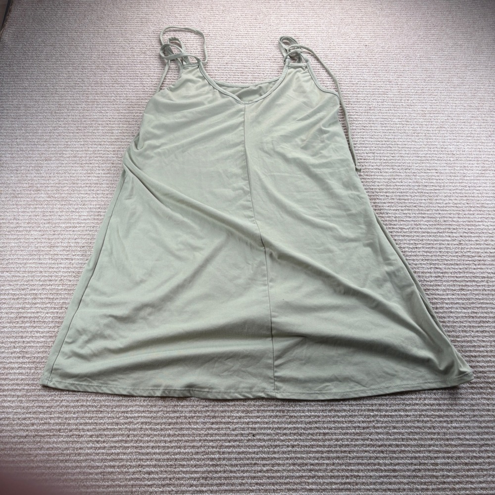 Alya by Francesca's Strappy Throw and Go Mini Dress Women Small Sage Green Boho‎